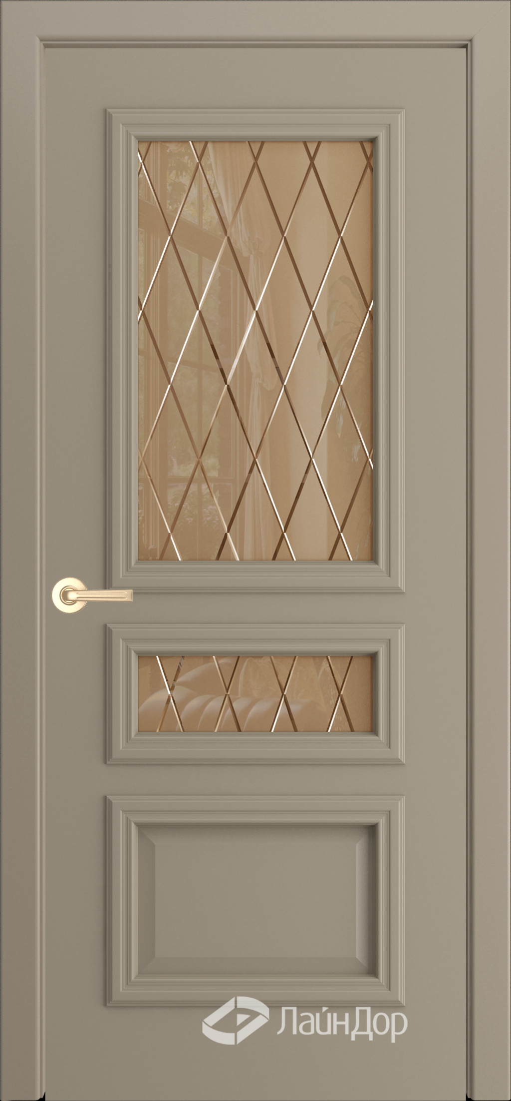 ЛайнДор Межкомнатная дверь Афина ДО Лондон, арт. 10139 - фото №1