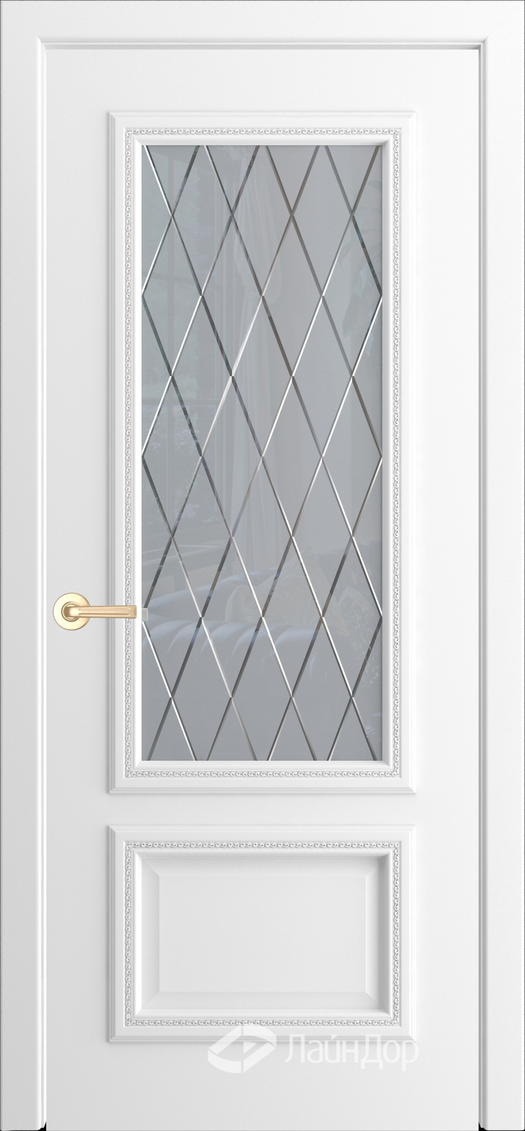 ЛайнДор Межкомнатная дверь Виолетта-Д Б009 ДО Лондон, арт. 10179 - фото №1