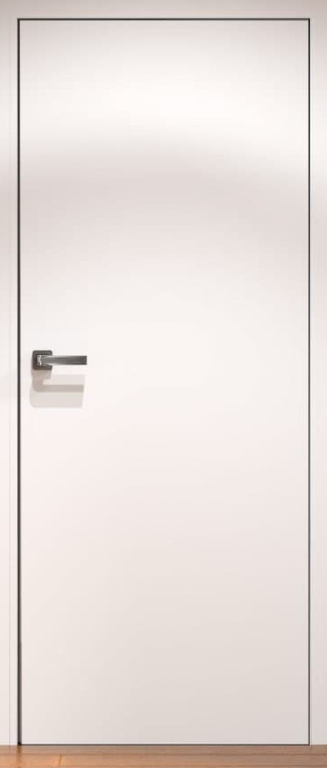 SV-Design Межкомнатная дверь Invisible ALU Revers с 3 сторон под покраску, арт. 19911 - фото №1