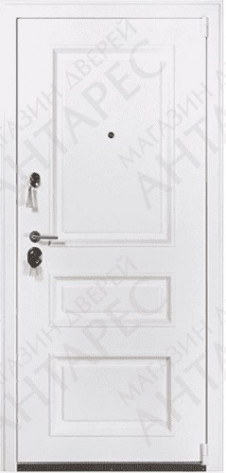 Антарес Входная дверь Виктория Белая филенки, арт. 0003524