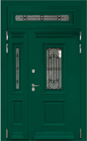 Absolut Doors Входная дверь TERMO Imperial ДО модель 4525 полуглянец 6005, арт. 0005220