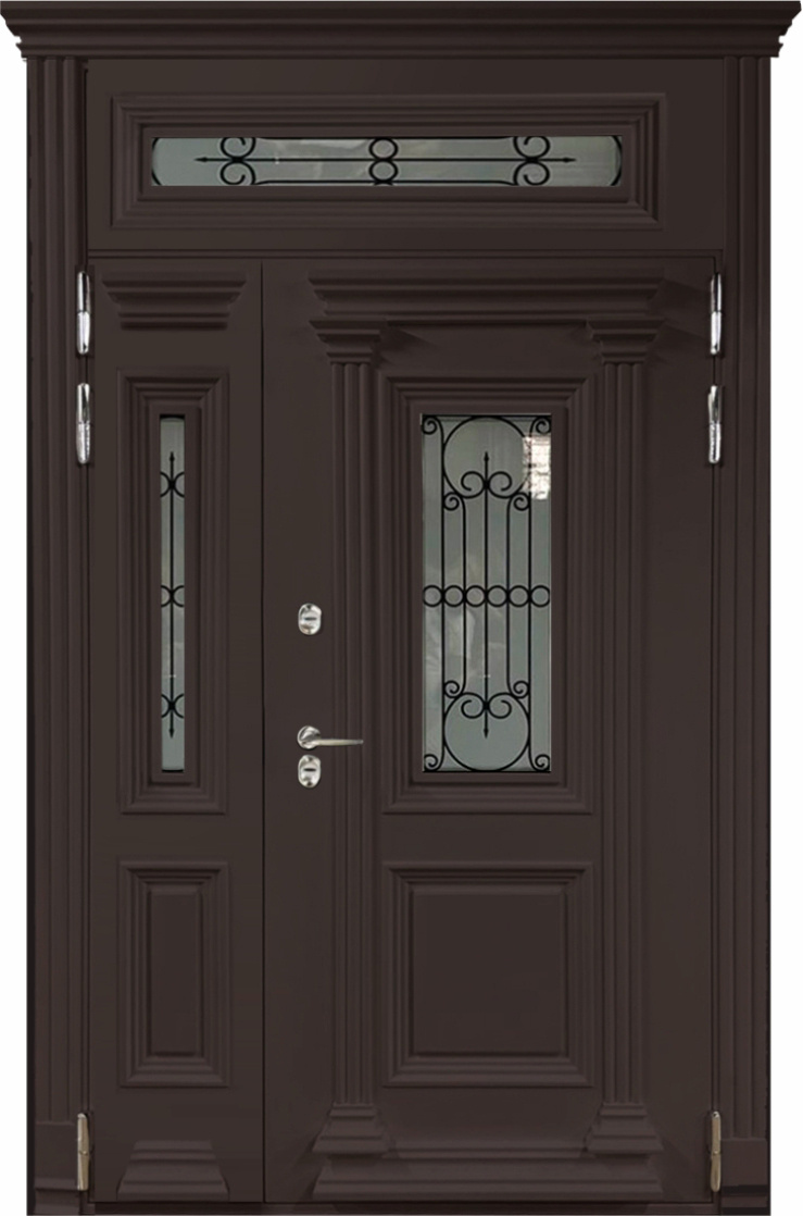 Absolut Doors Входная дверь TERMO Imperial ДО модель 4555
Размер 1450*2700 полуглянец 8019, арт. 0005219 - фото №1
