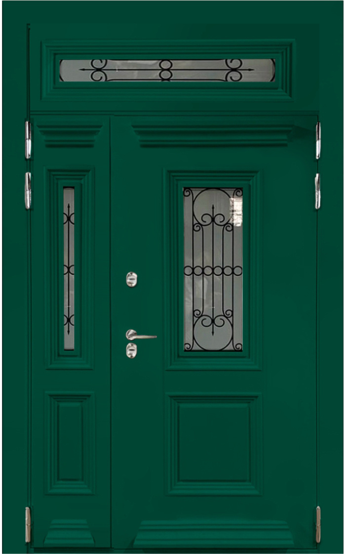 Absolut Doors Входная дверь TERMO Imperial ДО модель 4525 полуглянец 6005, арт. 0005220 - фото №1